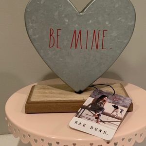 RAE DUNN Be Mine Galvanized Heart